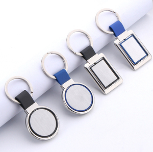 Stainless Steel Customized <b>Keychain</b> Engraving Sublimation Waterproof Lightweight Blank Spinner Design <b>Custom</b> Shape Available - Product Image 1