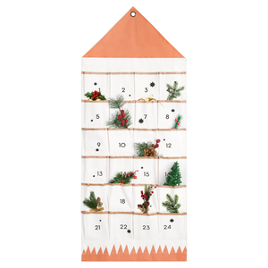 Calendrier de l'Avent en Coton 60x120cm pour Décoration de Fête de Noël, DIY avec Pochettes, Vente en Gros, Direct Usine, Écologique, Cadeau de Noël - Product Image 2