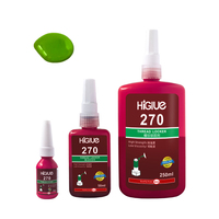 Colle anaérobie acrylique Higlue 243 270 222 pour vis, scellant anti-fuite, ThreadLocker à faible, moyenne et haute résistance, 10ml 50ml 250ml