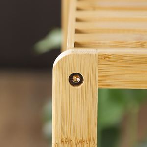 Custom 4-Tier Bamboo Freestanding Plant <b>Stand</b> Decorative Bathroom Racks Storage Shelf Standing Bathroom Shelf - Product Image 6