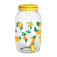 Distributeur de boissons en plastique de 1 gallon, pour cocktails, eau, jus, avec robinet, distributeur de boissons