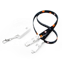 Cadeaux USB, câble de charge USB 6 en 1 PD 60W avec cordon, logo personnalisé, cordon de charge rapide multi-prises, cadeau promotionnel