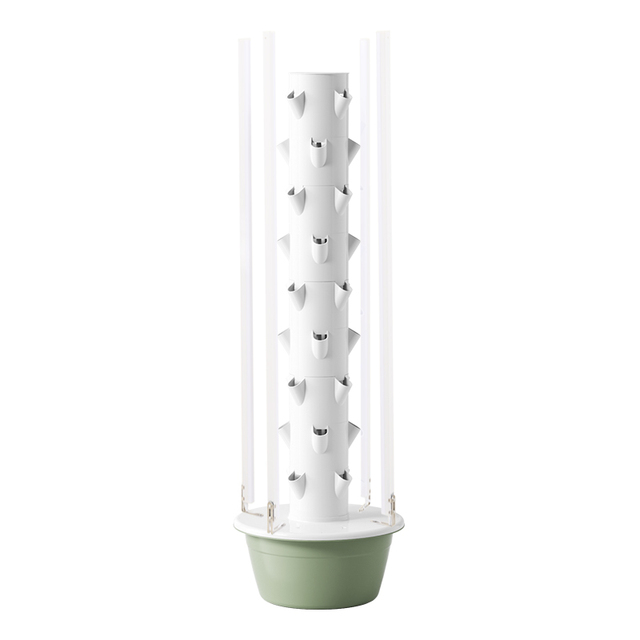 New LED-Lit Vertical HydroponicsTower Garden System for Indoor Greenhouse Farm Planting with Pump Core Component
