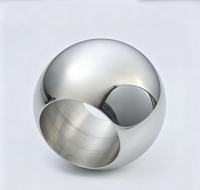 Accessoires décoratifs pour balustrades de balustres élégants en acier inoxydable, boule creuse ronde en métal