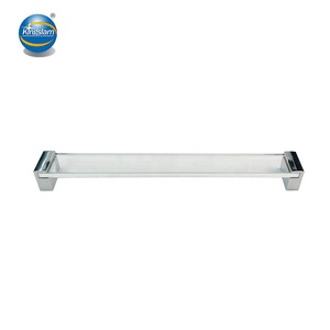 KINGSLAM Clear Tempered Glass Pulls Cabinet Handles Drawer Pulls Dresser Handles Kitchen Cabinet Handles Any Length