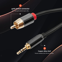 Ugreen — câble Audio double RCA Jack certifié, combinaison de 3.5mm, prise à 2RCA, Aux, pour stéréo et voiture
