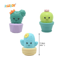 Famipet Fabricant En Gros Nouvelle Arrivée En Pot Cactus Conception Latex Chiot Jouet Squeaky Pet Chien Jouet