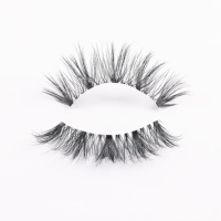 Cils en bande invisible de haute qualité, cils en cheveux humains, fabrication artisanale, 15 mm, cils naturels en bande complète