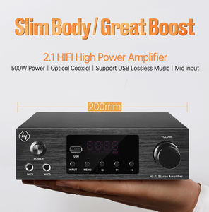 <span class=keywords><strong>Amplificador</strong></span> Estéreo <span class=keywords><strong>Integrado</strong></span> Potente de Clase D de 100 W de Tamaño Mini Hyper Sound AV-260 - Product Image 2