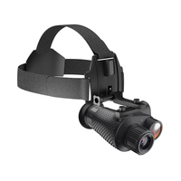 Gafas de Visión Nocturna Digitales 4K Montadas en la Cabeza, Ampliación 7X, IR de 850nm, Alcance de 400m, Grabación de Video a 30fps, Equipo NVG