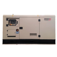 Groupe électrogène diesel silencieux à châssis ouvert 220V 50Hz ATS 1800 tr/min avec télécommande, rendement de 90% pour la production d'électricité
