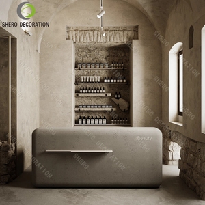 Diseño de tienda de salón, vitrinas de belleza para uñas, estantes de exhibición, muebles de salón de belleza personalizados para decoración de salón de belleza - Product Image 6