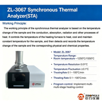 Analizador Térmico Simultáneo ISO 11357 ISO 11358 ASTM E1131 ASTM E793 STA, Máquina de Análisis Térmico Sincrónico TGA DSC