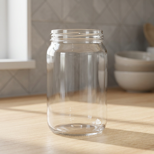 Direct Factory Supply Salsa Glass <b>Jar</b> Round Clear Glass Container <b>For</b> Salsa Sauce <b>Pickles</b> Dips And Food Storage <b>For</b> Sale - Product Image 1