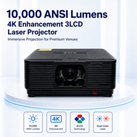 Projecteur laser 3LCD 4K 10 000 lumens ANSI MX-PL1000K avec 360° °   Installation et intégration des écrans pour les événements en auditorium