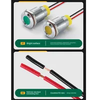 Lampe de signalisation LED métallique étanche IP65 de haute qualité 6mm 8mm 10mm 12/16/19mm pour l'automatisation électrique