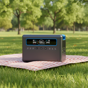 Générateur solaire portable MIQ Odm 2304wh pour le camping, à onde sinusoïdale pure, avec batterie Lifepo4, 2400w, station d'alimentation portable - Product Image 6