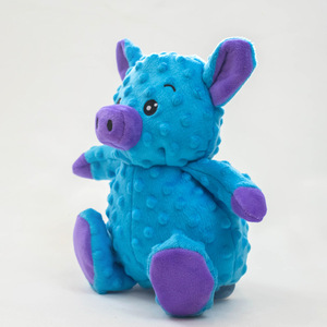 Juguete de peluche para perros, forma de cerdo azul, con sonido, para interiores, para mascotas - Product Image 1