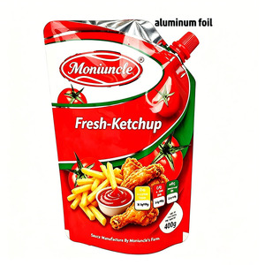 Pochette souple personnalisée avec bec verseur pour sauce tomate, en <span class=keywords><strong>aluminium</strong></span> alimentaire sérigraphié, PET NY PE - Product Image 6