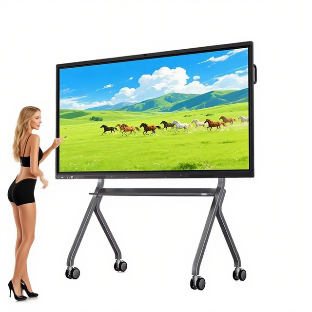 ETTO 98 Inch Touch Interactive Flat Panel Lcd Digital Interactive Smart Boards Panel Android 14 4+32/8+128 for Schools Teaching