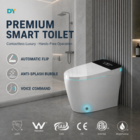 WC intelligent WaterMark avec capteur de pied sans contact, chasse d'eau, couvercle à fermeture douce, siège chauffant, protection anti-fuite – Vente en gros