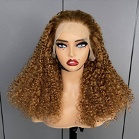 SDD Perruque Frontale Lace Pixie Bouclée Naturelle Cheveux Humains Bruts Vietnamiens HD Sans Colle Pour Femmes Noires