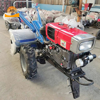 Mesin Pertanian multifungsi taman pertanian Mini traktor tangan traktor berjalan dengan jenis aksesoris