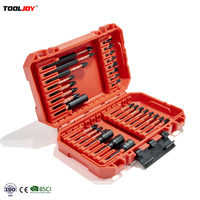 Jeu de 30 embouts de vissage à couple élevé en acier S2 de qualité industrielle, anti-rupture, à pointe magnétique, finition oxyde noir, boîte en plastique, outils de bricolage pour artisans
