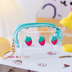 Nuovo arrivo immagine personalizzata con cerniera dorata di moda piccola donna portamonete per bambini portamonete trasparente in pvc - Product Image 5