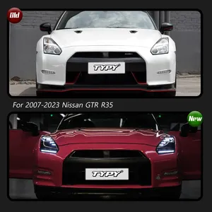 Accessoires auto TYPY pour Nissan GTR R35, phares 2007-2023, modifiés avec nouveaux feux de jour dynamiques à LED et clignotants. - Product Image 3
