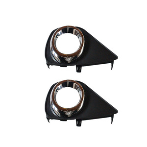 Cubierta cromada para faros antiniebla para Toyota Vios 2013-2016, embellecedor negro para faros delanteros, material PP, fijación con tornillos - Product Image 1