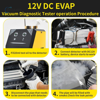Détecteur de fuite de fumée automobile 12V avec pompe à air intégrée 6L/min, testeur de fuite de tuyau EVAP pour l'inspection des conduites d'admission et d'échappement de voiture