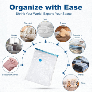 Classic Transparent Compression Type Multifunction Vacuum Storage Bags Electric Pump PA+PE Material for Home Use Storage - Product Image 5