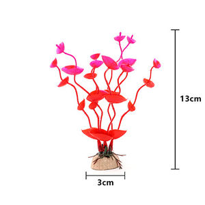 13cm 어조 장식 시뮬레이션 수생 식물 수족관 조경 세트 플라스틱 꽃 수생 식물 공예 선물 - Product Image 6