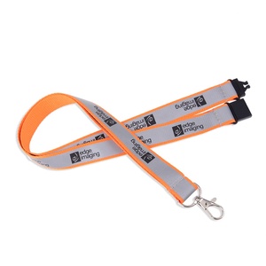 Safety Breakaway Lanyards Custom Logo Wholesale Plastic Reflective Lanyard <b>for</b> Holder <b>Security</b> Id - Product Image 1