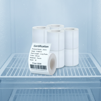 Rouleaux d'étiquettes thermiques portables personnalisables - Autocollants thermosensibles, résistants à l'huile et à la déchirure pour la promotion et l'épicerie