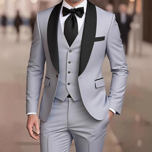 Trajes de boda para hombre, ropa de novio, blanco, rojo, (+ pantalón chaleco chaqueta +), esmoquin transpirable, traje de fiesta de negocios de 3 piezas de talla grande - Product Image 5