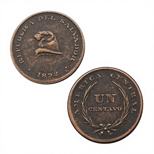 1892,1893 EL SALVADOR 1 <span class=keywords><strong>centavo</strong></span> Monete commemorative in stile antico, regali, decorazioni per la casa - Product Image 4