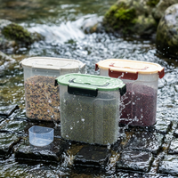 Pot de stockage hermétique pour céréales avec logo personnalisé et impression sérigraphiée, conteneur en PP scellé pour les acheteurs de marques de cuisine