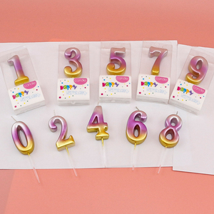 誕生日パーティーケーキの装飾のためのホット販売工場価格誕生日番号キャンドル1と17 - Product Image 4
