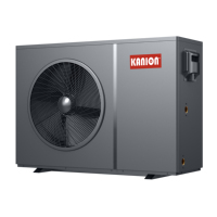 Pompe à chaleur air-eau monophasée OEM 8kW - 16kW sans réservoir, efficacité énergétique A+++, R290, onduleur 3D DC, fabriquée par Midea