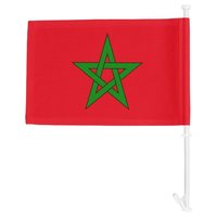Drapeau de voiture vierge double face personnalisé 12x18 pouces Sublimation Maroc pour fenêtre de voiture pour voiture
