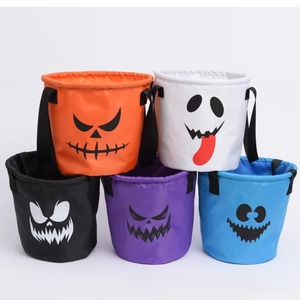 Cesta de Dulces de Halloween Luminosa Personalizada, Bolsa de Truco o Trato con LED, Cesta Multiusos para Niños - Product Image 3