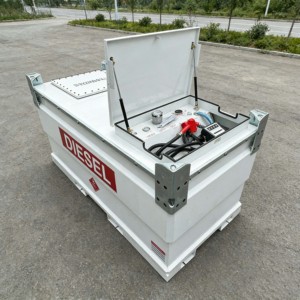 Serbatoio Diesel Portatile SUMAC da 500 Galloni, Serbatoio Carburante <span class=keywords><strong>in</strong></span> Acciaio a Doppia Parete Montato su Piattaforma con Indicatore Meccanico del Livello Carburante - Product Image 2