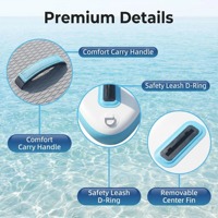 Planche de paddle gonflable portable en PVC Drop Stitch personnalisée pour sports nautiques, surf, stand-up paddle et pêche