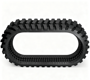 Cingolo in Gomma SAR per Escavatore Bulldozer Skid Steer 400x72.5x53 Cingolo ad Alte Prestazioni Nero Certificato ISO9001 - Product Image 2