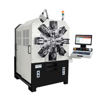 Nouvelle machine à bobiner automatique CNC à 12 axes PLC, pliage et compression de ressorts en fil rotatif pour ressorts de forme spéciale