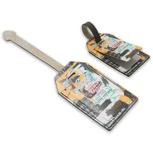 Leather <b>suitcase</b> label custom merchandising - Product Image 1