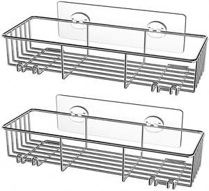 ANAHOOK moda acero inoxidable 304 adhesivo baño <span class=keywords><strong>cocina</strong></span> ducha Caddy caja de almacenamiento con gancho - Product Image 1
