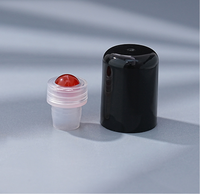Flacon de parfum roll-on rose 10 ml de haute qualité, très vendu, avec billes en pierres précieuses naturelles pour bouteille d'huile en verre